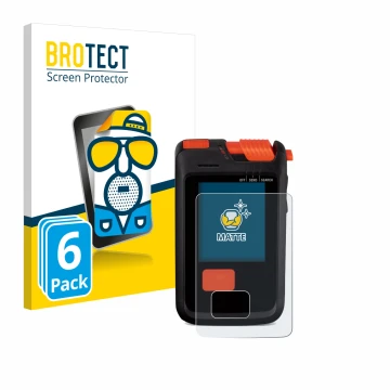 Vorderseite einer Produktverpackung mit dem Markenlogo BROTECT. Daneben ist das Gerät Mammut Barryvox S2 mit dem zugehörigen D