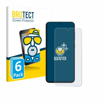 Vorderseite einer Produktverpackung mit dem Markenlogo BROTECT. Daneben ist das Gerät Samsung Galaxy S25 Plus Enterprise Editi