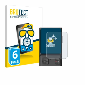 Vorderseite einer Produktverpackung mit dem Markenlogo BROTECT. Daneben ist das Gerät Hoverair Beacon mit dem zugehörigen Disp