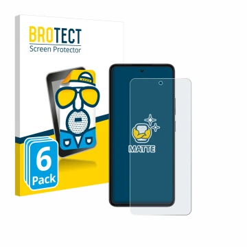 Vorderseite einer Produktverpackung mit dem Markenlogo BROTECT. Daneben ist das Gerät realme 14 mit dem zugehörigen Displaysch