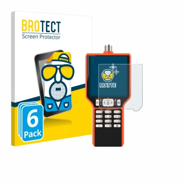 Vorderseite einer Produktverpackung mit dem Markenlogo BROTECT. Daneben ist das Gerät RigExpert MATCH mit dem zugehörigen Disp