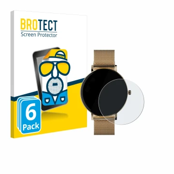 Vorderseite einer Produktverpackung mit dem Markenlogo BROTECT. Daneben ist das Gerät ZenWatch Venice Pro mit dem zugehörigen 