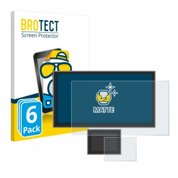 Vorderseite einer Produktverpackung mit dem Markenlogo BROTECT. Daneben ist das Gerät Icom IC-7760 mit dem zugehörigen Display