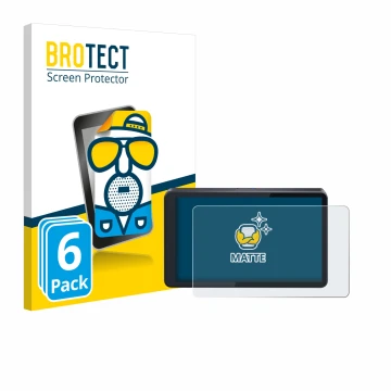 Vorderseite einer Produktverpackung mit dem Markenlogo BROTECT. Daneben ist das Gerät CARabc DB601 mit dem zugehörigen Display