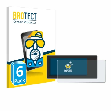 Vorderseite einer Produktverpackung mit dem Markenlogo BROTECT. Daneben ist das Gerät Acta Berg Radio mit dem zugehörigen Disp