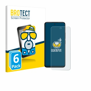 Vorderseite einer Produktverpackung mit dem Markenlogo BROTECT. Daneben ist das Gerät TCL 60 5G mit dem zugehörigen Displaysch