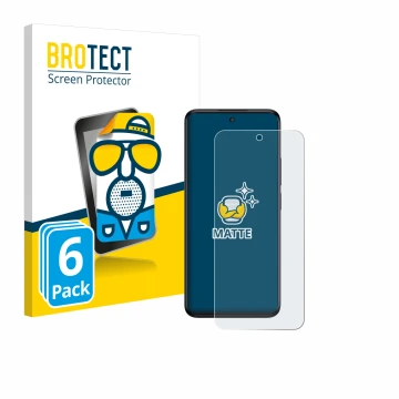 Vorderseite einer Produktverpackung mit dem Markenlogo BROTECT. Daneben ist das Gerät TCL 60R 5G mit dem zugehörigen Displaysc