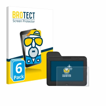 Vorderseite einer Produktverpackung mit dem Markenlogo BROTECT. Daneben ist das Gerät Naviter Omni mit dem zugehörigen Display