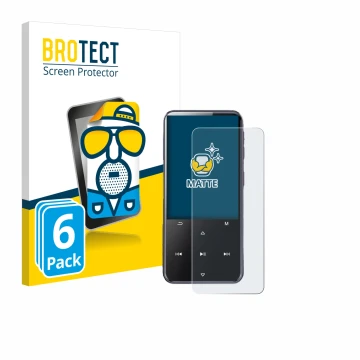 Vorderseite einer Produktverpackung mit dem Markenlogo BROTECT. Daneben ist das Gerät AGPtek M3 mit dem zugehörigen Displaysch
