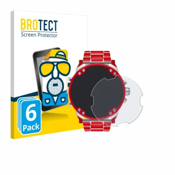 Vorderseite einer Produktverpackung mit dem Markenlogo BROTECT. Daneben ist das Gerät Diesel DZ7480 Mr. Daddy 2.0 mit dem zuge