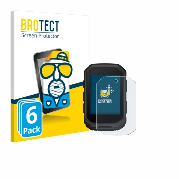 Vorderseite einer Produktverpackung mit dem Markenlogo BROTECT. Daneben ist das Gerät Garmin Edge MTB mit dem zugehörigen Disp