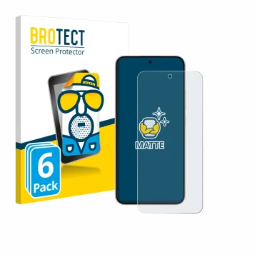 Vorderseite einer Produktverpackung mit dem Markenlogo BROTECT. Daneben ist das Gerät Oppo Reno 14 F mit dem zugehörigen Displ