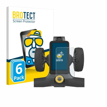 Vorderseite einer Produktverpackung mit dem Markenlogo BROTECT. Daneben ist das Gerät PowaKaddy CT12 GPS mit dem zugehörigen D