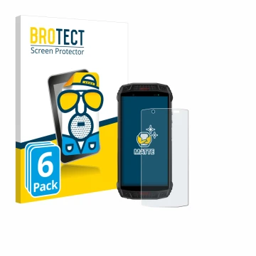 Vorderseite einer Produktverpackung mit dem Markenlogo BROTECT. Daneben ist das Gerät Ulefone Armor 15 mit dem zugehörigen Dis