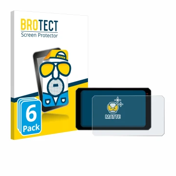 Vorderseite einer Produktverpackung mit dem Markenlogo BROTECT. Daneben ist das Gerät Chigee AIO-6 Max mit dem zugehörigen Dis