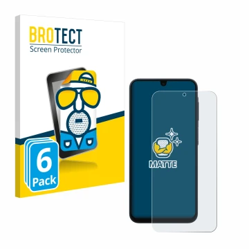 Vorderseite einer Produktverpackung mit dem Markenlogo BROTECT. Daneben ist das Gerät Samsung Galaxy A17 5G mit dem zugehörige