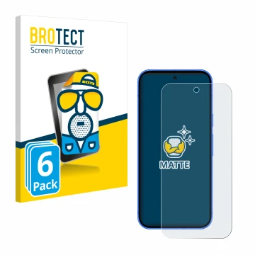 Vorderseite einer Produktverpackung mit dem Markenlogo BROTECT. Daneben ist das Gerät Google Pixel 10 mit dem zugehörigen Disp