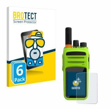 Vorderseite einer Produktverpackung mit dem Markenlogo BROTECT. Daneben ist das Gerät Talkpod N58 Plus mit dem zugehörigen Dis