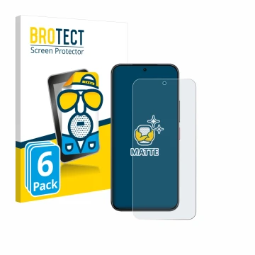 Vorderseite einer Produktverpackung mit dem Markenlogo BROTECT. Daneben ist das Gerät Nubia Air mit dem zugehörigen Displaysch