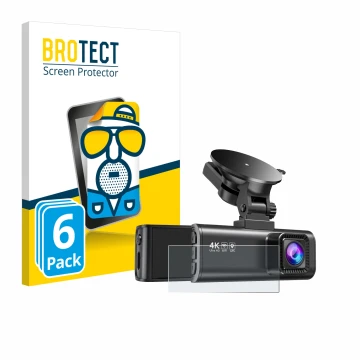 Vorderseite einer Produktverpackung mit dem Markenlogo BROTECT. Daneben ist das Gerät Redtiger F7NP mit dem zugehörigen Displa