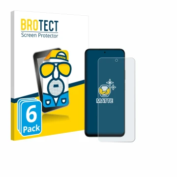 Vorderseite einer Produktverpackung mit dem Markenlogo BROTECT. Daneben ist das Gerät Honor 400 Smart mit dem zugehörigen Disp