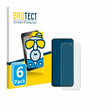 Vorderseite einer Produktverpackung mit dem Markenlogo BROTECT. Daneben ist das Gerät Xiaomi 15T mit dem zugehörigen Displaysc