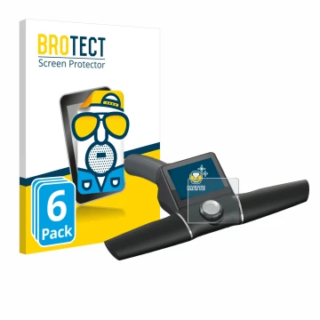 Vorderseite einer Produktverpackung mit dem Markenlogo BROTECT. Daneben ist das Gerät Motocaddy M7 GPS Remote mit dem zugehöri