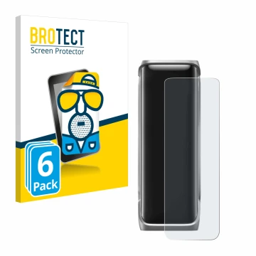 Vorderseite einer Produktverpackung mit dem Markenlogo BROTECT. Daneben ist das Gerät EcoFlow Rapid Pro X mit dem zugehörigen 