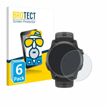 Vorderseite einer Produktverpackung mit dem Markenlogo BROTECT. Daneben ist das Gerät Coros Apex 4 (42 mm) mit dem zugehörigen