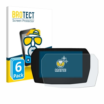 Vorderseite einer Produktverpackung mit dem Markenlogo BROTECT. Daneben ist das Gerät Ducati Panigale V2 2025 mit dem zugehöri