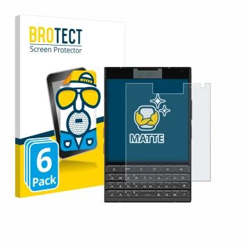 Vorderseite einer Produktverpackung mit dem Markenlogo BROTECT. Daneben ist das Gerät Unihertz Titan 2 mit dem zugehörigen Dis