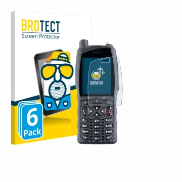 Vorderseite einer Produktverpackung mit dem Markenlogo BROTECT. Daneben ist das Gerät Sepura SC2020 mit dem zugehörigen Displa