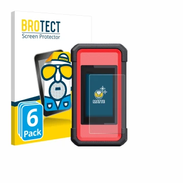 Vorderseite einer Produktverpackung mit dem Markenlogo BROTECT. Daneben ist das Gerät Launch X431 SmartLink C V2.0 mit dem zug