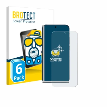 Vorderseite einer Produktverpackung mit dem Markenlogo BROTECT. Daneben ist das Gerät realme GT 8 Pro mit dem zugehörigen Disp