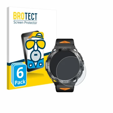 Vorderseite einer Produktverpackung mit dem Markenlogo BROTECT. Daneben ist das Gerät Rogbid Titan K mit dem zugehörigen Displ