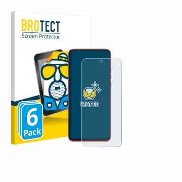 Vorderseite einer Produktverpackung mit dem Markenlogo BROTECT. Daneben ist das Gerät Motorola Edge 60 Neo mit dem zugehörigen