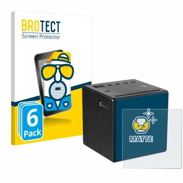 Vorderseite einer Produktverpackung mit dem Markenlogo BROTECT. Daneben ist das Gerät Sony ICF-C1 mit dem zugehörigen Displays