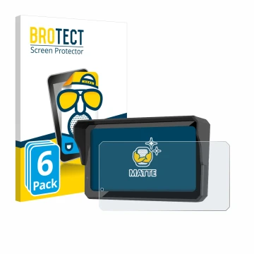 Vorderseite einer Produktverpackung mit dem Markenlogo BROTECT. Daneben ist das Gerät Carpuride W602BS mit dem zugehörigen Dis