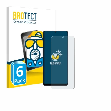 Vorderseite einer Produktverpackung mit dem Markenlogo BROTECT. Daneben ist das Gerät realme Note 70 mit dem zugehörigen Displ