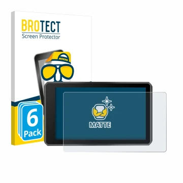 Vorderseite einer Produktverpackung mit dem Markenlogo BROTECT. Daneben ist das Gerät Garmin zumo XT3 4.7