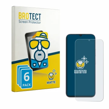Vorderseite einer Produktverpackung mit dem Markenlogo BROTECT. Daneben ist das Gerät realme C100i mit dem zugehörigen Display