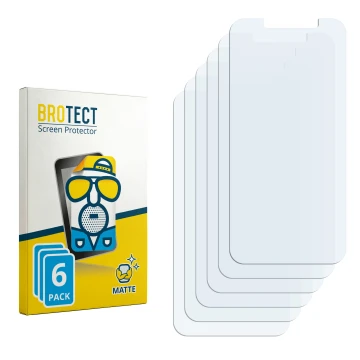 Vorderseite einer Produktverpackung mit dem Markenlogo BROTECT. Daneben ist der zugehörige Displayschutz.