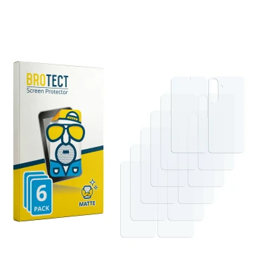 Vorderseite einer Produktverpackung mit dem Markenlogo BROTECT. Daneben ist der zugehörige Displayschutz.