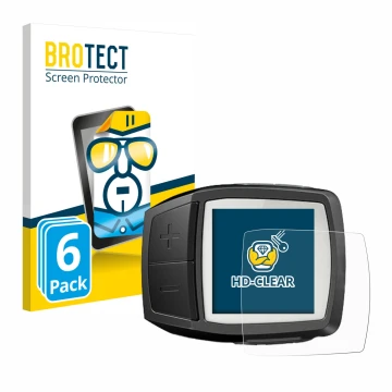 Vorderseite einer Produktverpackung mit dem Markenlogo BROTECT. Daneben ist das Gerät Bosch Purion mit dem zugehörigen Display