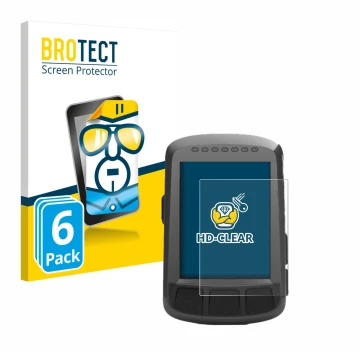 Vorderseite einer Produktverpackung mit dem Markenlogo BROTECT. Daneben ist das Gerät Wahoo Elemnt Bolt GPS mit dem zugehörige