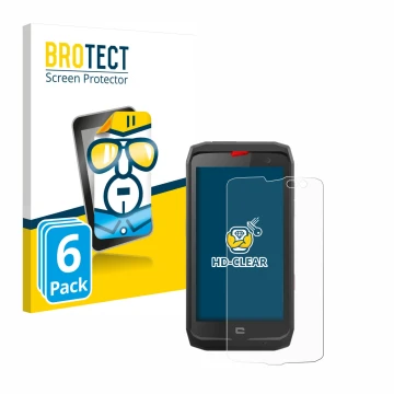 Vorderseite einer Produktverpackung mit dem Markenlogo BROTECT. Daneben ist das Gerät Crosscall Action X3 mit dem zugehörigen 