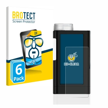 Vorderseite einer Produktverpackung mit dem Markenlogo BROTECT. Daneben ist das Gerät Mylife YpsoPump mit dem zugehörigen Disp