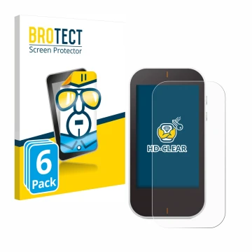 Vorderseite einer Produktverpackung mit dem Markenlogo BROTECT. Daneben ist das Gerät Garmin Approach G80 mit dem zugehörigen 