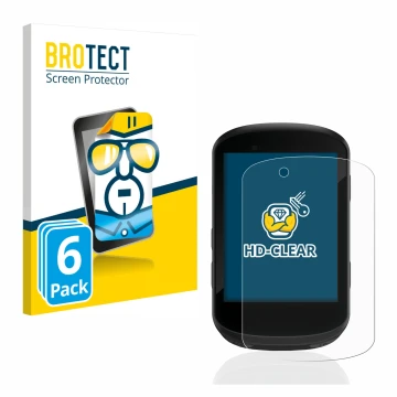 Vorderseite einer Produktverpackung mit dem Markenlogo BROTECT. Daneben ist das Gerät Garmin Edge 530 mit dem zugehörigen Disp