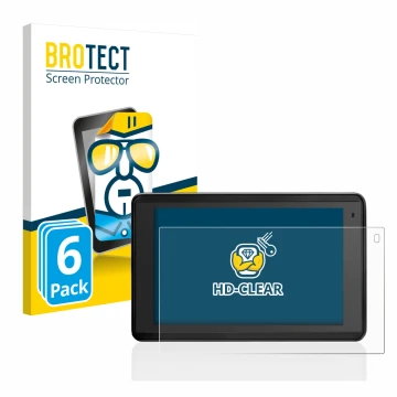 Vorderseite einer Produktverpackung mit dem Markenlogo BROTECT. Daneben ist das Gerät Garmin Aera 660 mit dem zugehörigen Disp